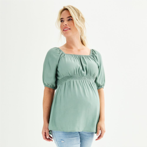 Maternity Sonoma Goods For Life Square Neck Babydoll Top