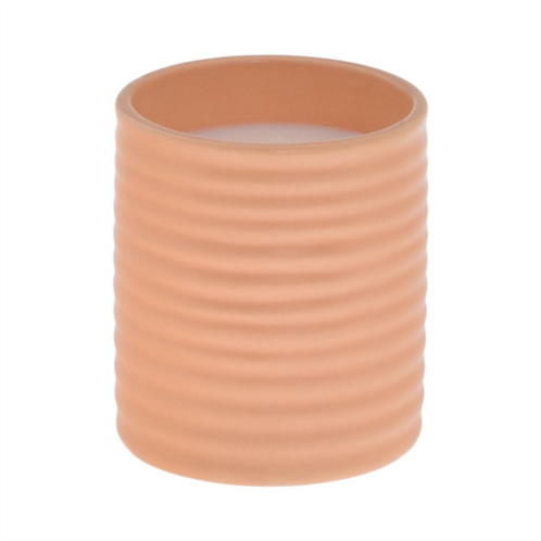 Sonoma Goods For Life Ribbed Orange Sweet Peach Tea 10.5-oz. Candle Jar