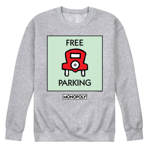 Licensed Character Mens Monopoly Free Parking Fleece Sweatshirt