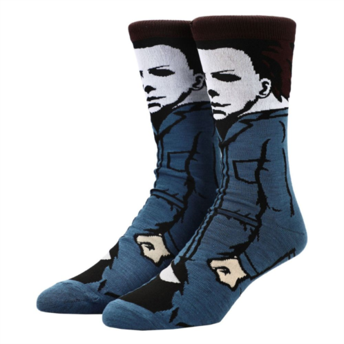 Licensed Character Mens Halloween Michael Myers Crew Socks