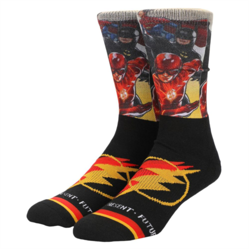 Licensed Character Mens The Flash Superhero Athletic Crew Socks