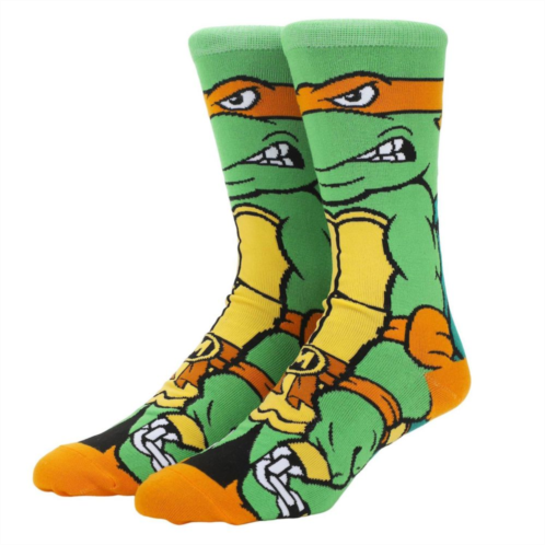 Mens Bioworld Teenage Mutant Ninja Turtles Michelangelo Crew Socks