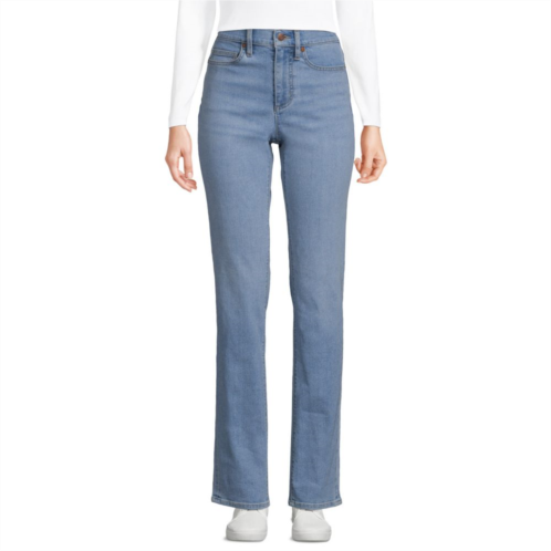Womens Tall Lands End Recover High-Rise Straight-Leg Jeans