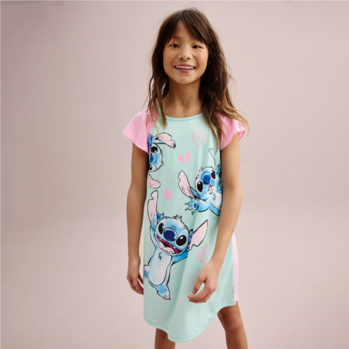 Licensed Character Disneys Lilo & Stitch Girls 4-10 Hearty Stitch Nightgown
