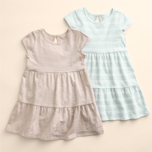 Baby & Toddler Girl Little Co. by Lauren Conrad 2-Pack Organic Tiered Dress