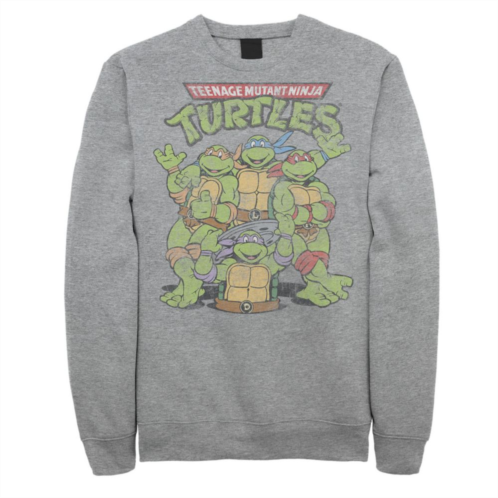 Big & Tall Nickelodeon Teenage Mutant Ninja Turtles Group Pose Fleece Sweatshirt