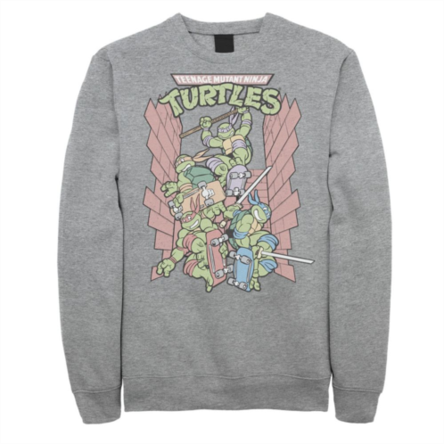 Big & Tall Nickelodeon Teenage Mutant Ninja Turtles Skateboarding Group Fleece Sweatshirt