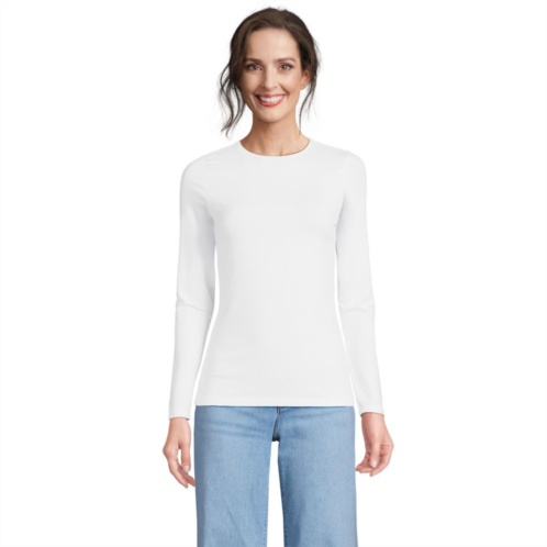 Lands   End Womens Lands End Long Sleeve Crewneck Top