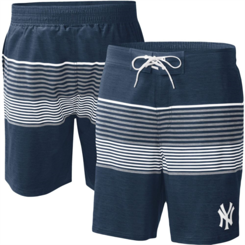 Mens G-III Sports by Carl Banks Navy New York Yankees Coastline Volley Swim Shorts