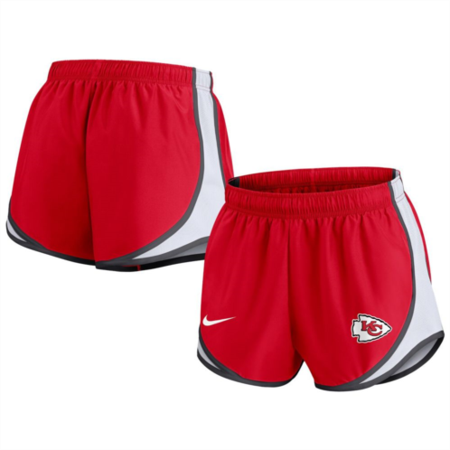 Womens Nike Red Kansas City Chiefs Plus Size Tempo Shorts