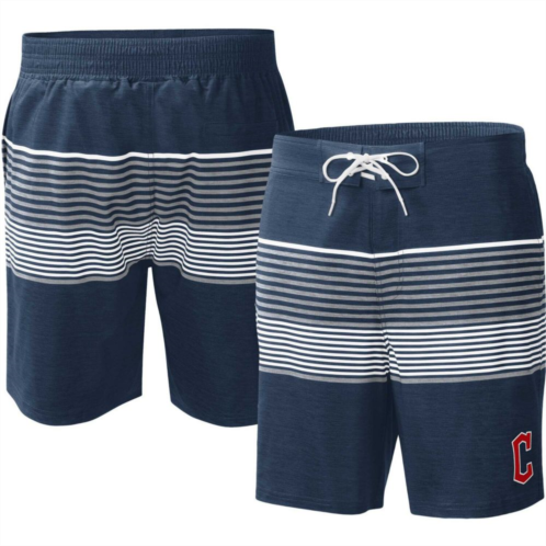 Mens G-III Sports by Carl Banks Navy Cleveland Guardians Coastline Volley Swim Shorts