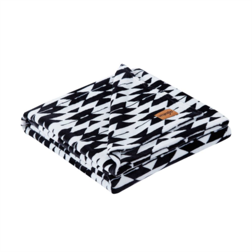 Wrangler Ikat Pattern Plush Throw Blanket