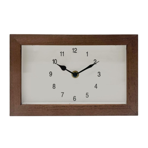 Unbranded Brown MDF Clock Table Decor