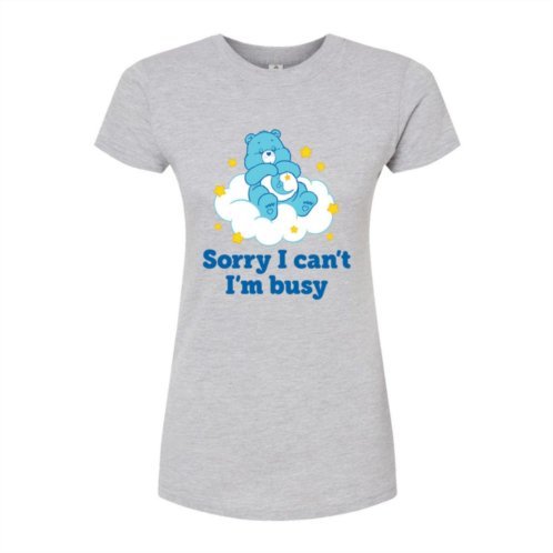Licensed Character Juniors Care Bears Im Busy Fitted Tee