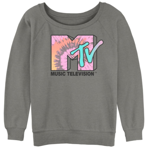Licensed Character Juniors MTV Music Television Tie Dye Graphic Tee