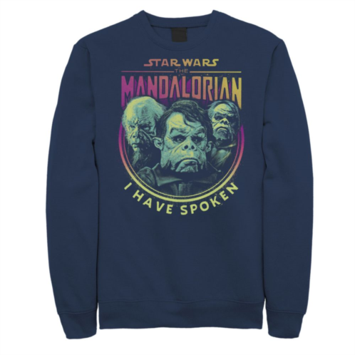 Mens Star Wars The Mandalorian Kuiil I Have Spoken Circle Fleece Sweatshirt