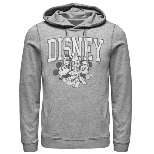 Licensed Character Mens Disney Mickey Mouse Group Graphic Hoodie
