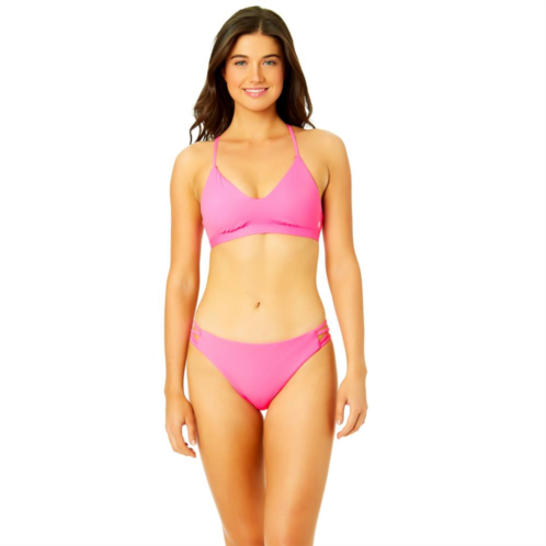 Juniors Hurley Scoopneck Adjustable Bralette Bikini Swim Top