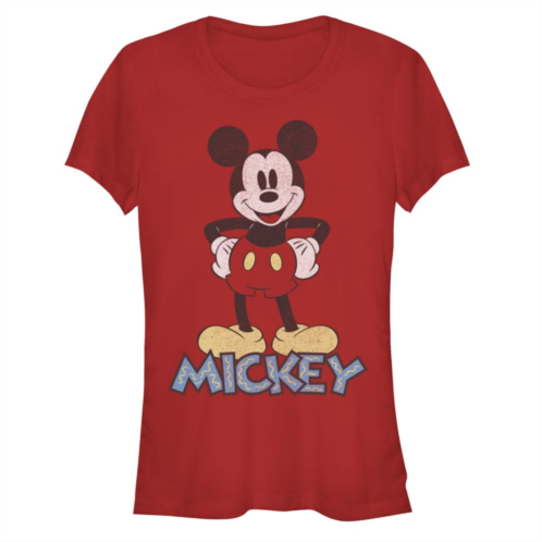 Licensed Character Disneys Mickey Mouse 90s Juniors Graphic Tee