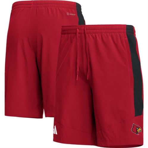Mens adidas Red Louisville Cardinals AEROREADY Shorts