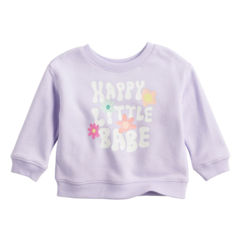Baby Jumping Beans Happy Babe French Terry Sweatshirt