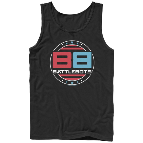 Licensed Character Mens BattleBots Stars And Stripes Logo Graphic Tank Top