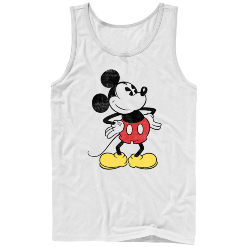 Disneys Mickey Mouse Mens Vintage Style Graphic Tank Top