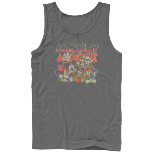 Disneys Mickey Mouse Mens And Friends Group Image Graphic Tank Top