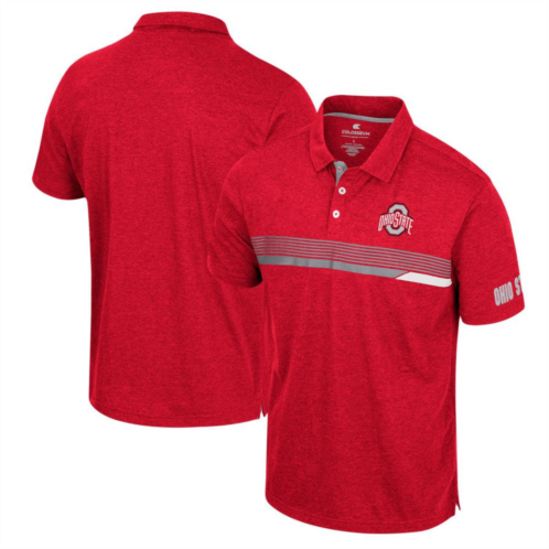 Mens Colosseum Scarlet Ohio State Buckeyes No Problemo Polo