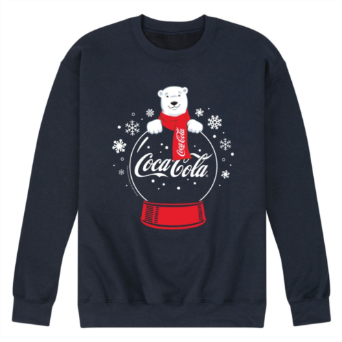 Licensed Character Mens CocaCola Polar Bear Snowglobe Sweatshirt