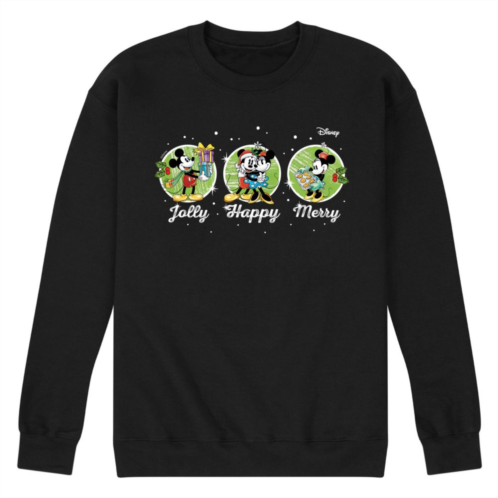 Licensed Character Disneys Mens Jolly Happy Merry Fleece