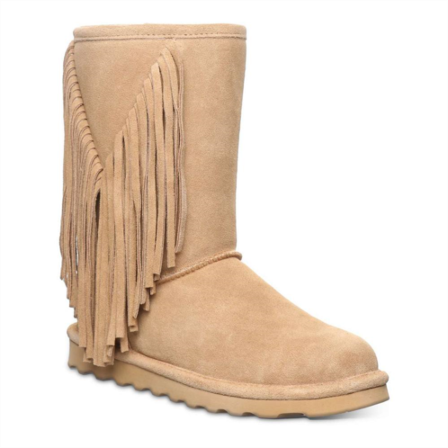Bearpaw Cherilyn Womens Suede Fringe Winter Boots