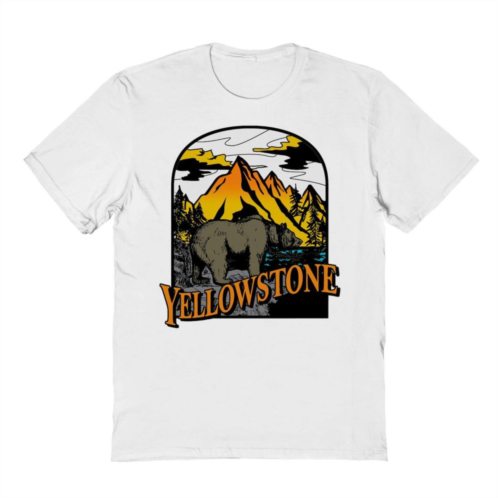 Licensed Character Mens Country Parks Yellowstone Graphic Tee