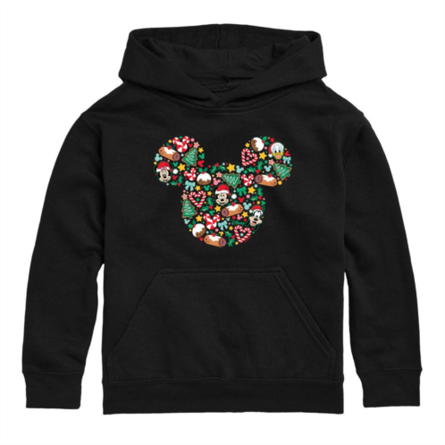 Licensed Character Disneys Mickey Mouse Boys 8-20 Holiday Icon Fill Mickey Head Graphic Hoodie