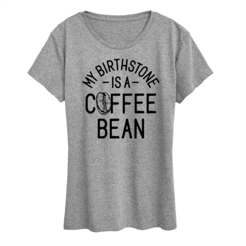 Licensed Character Womens My Birthstone Is A Coffee Bean Graphic Tee