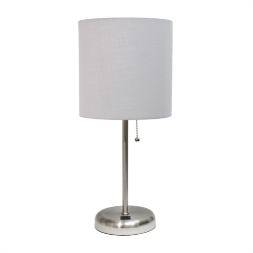 Creekwood Home Metal Table Lamp with USB Port