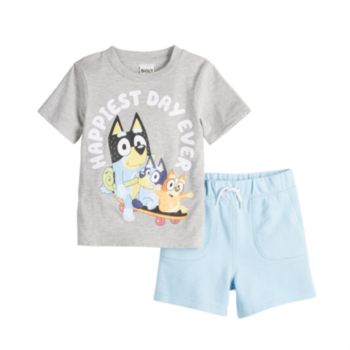 Licensed Character Baby and Toddler Boy 2-pc. Bluey Tee & Shorts Set