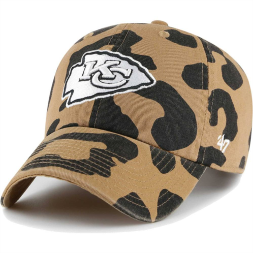 Unbranded Womens 47 Tan Kansas City Chiefs Rosette Clean Up Adjustable Hat