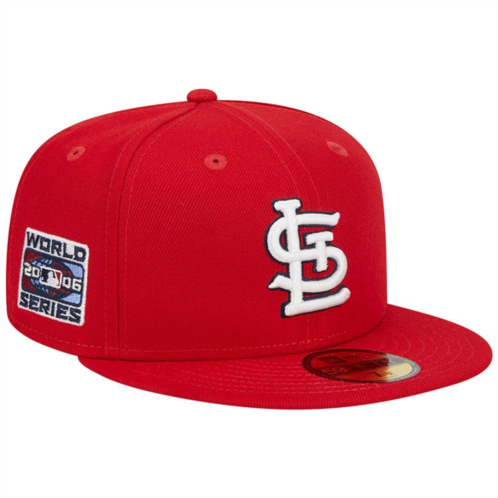 Mens New Era Red St. Louis Cardinals 2006 World Series Team Color 59FIFTY Fitted Hat