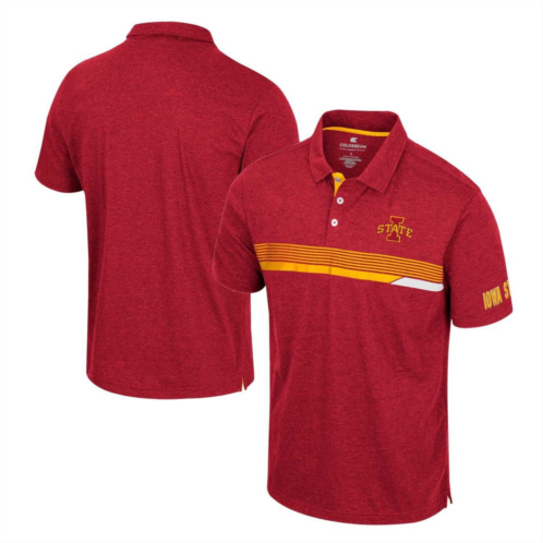 Mens Colosseum Cardinal Iowa State Cyclones No Problemo Polo