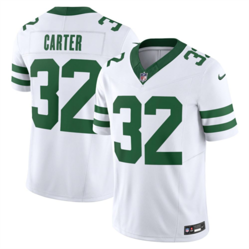 Mens Nike Michael Carter White New York Jets Legacy Vapor F.U.S.E. Limited Jersey