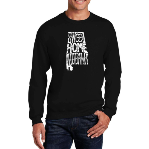 LA Pop Art Sweet Home Alabama - Mens Word Art Crewneck Sweatshirt