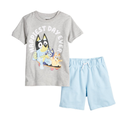Boys 4-7 Bluey Happiest Day Graphic Tee & Shorts Set