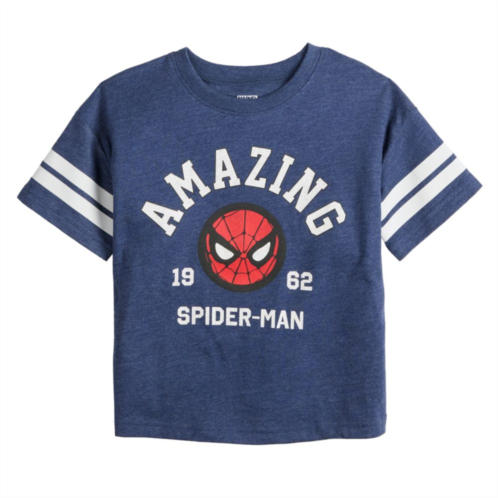 Toddler Boy Jumping Beans Marvels The Amazing Spider-Man Relaxed Varsity Stripe Graphic Tee