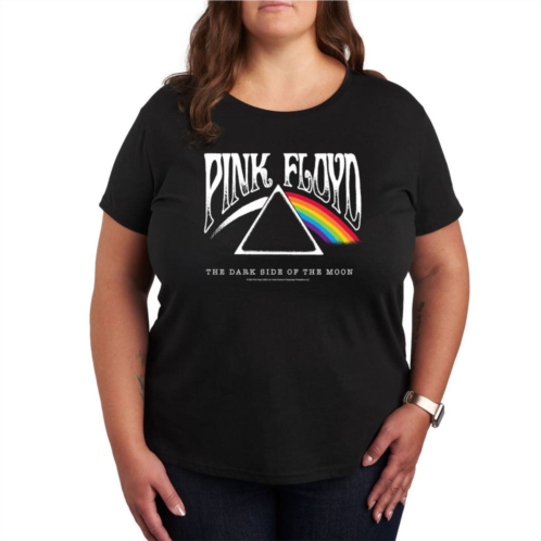 Licensed Character Missy Plus Size Pink Floyd DSOTM Graphic Tee