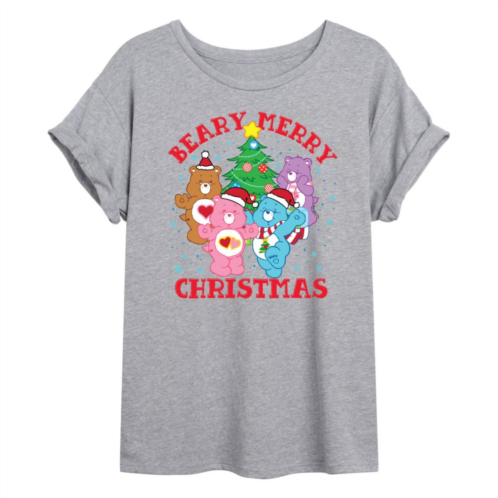 Licensed Character Juniors Care Bears Beary Merry Christmas Flowy Tee