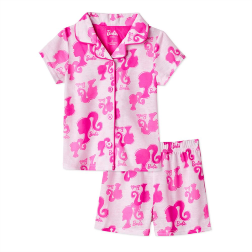 Licensed Character Toddler Girl Barbie Short Sleeve Top & Shorts Pajama Set