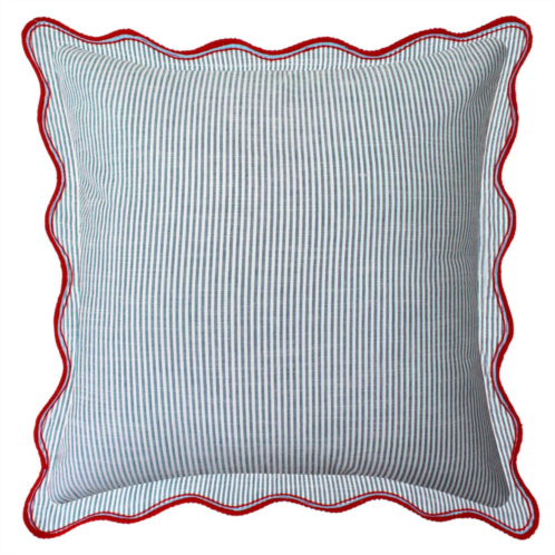 Sonoma Goods For Life Striped Scalloped Edge 18 x 18 Throw Pillow