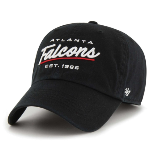Unbranded Womens 47 Black Atlanta Falcons Sidney Clean Up Adjustable Hat