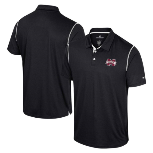 Mens Colosseum Black Mississippi State Bulldogs Cameron Polo